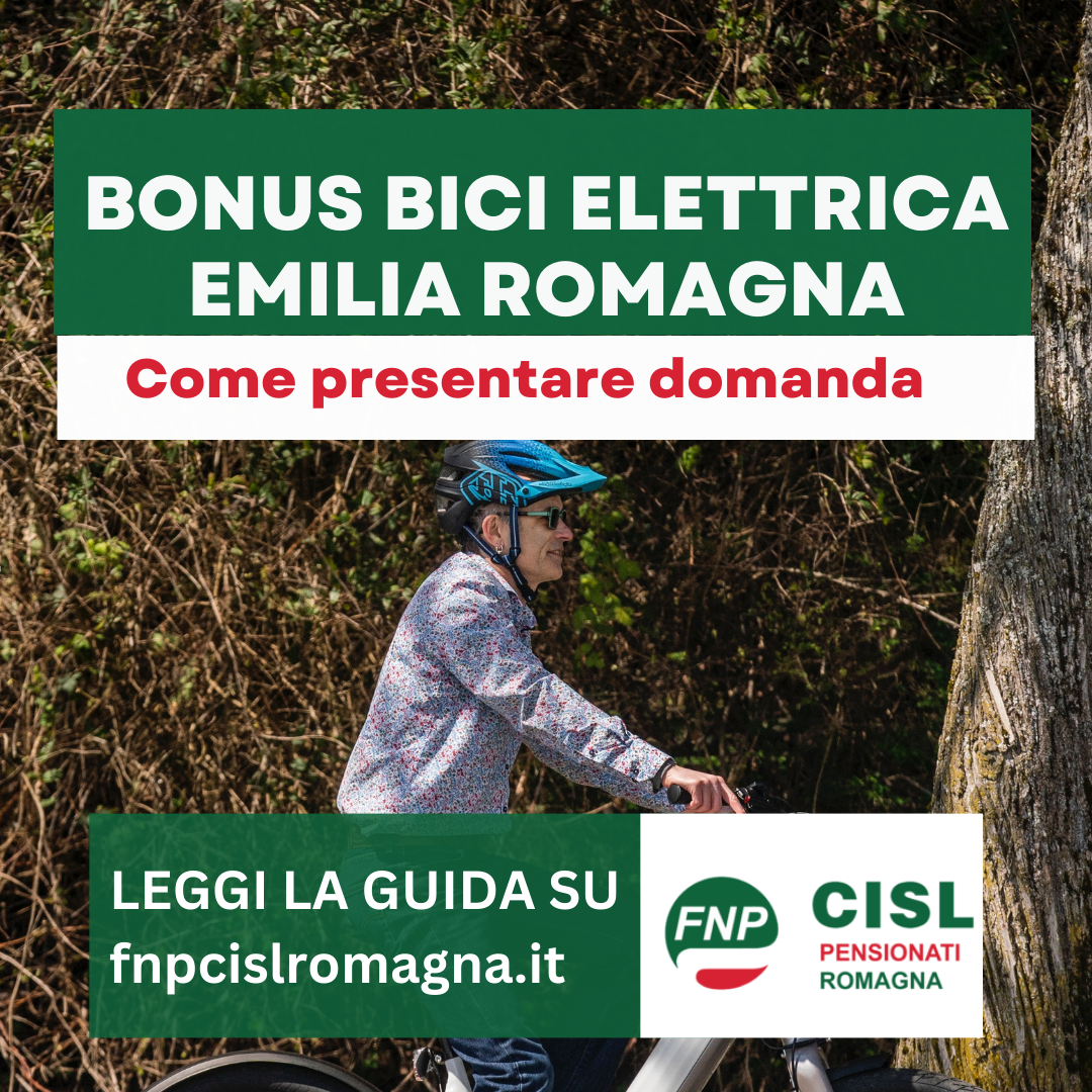 Bonus bici elettrica Emilia Romagna guida completa Fnp Cisl Romagna